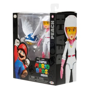 Super Mario Bros. Movie Motorcycle Princess Peach (w/ Spiky Blue Shell) 5" Action Figure