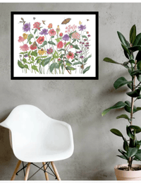 Image 3 of Goldfinch Garden-Poster Print