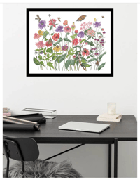 Image 4 of Goldfinch Garden-Poster Print