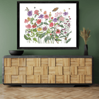 Image 2 of Goldfinch Garden-Poster Print