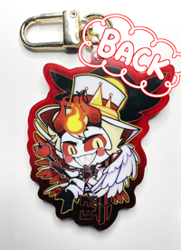 Image 4 of Hazbin Hotel- Lucifer and Alastor Keychain