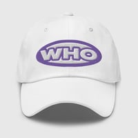 Image 1 of Cap Purple logo - White