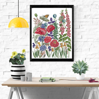 Image 1 of Vintage Garden- Poster Print