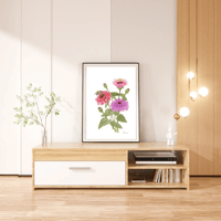 Image 5 of Zinnias-Poster Print