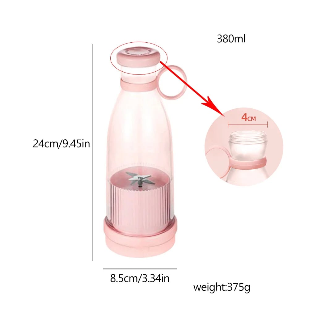 Rechargeable Mixer Fresh Fruit Juicer USB Portable Juice Bottle A Fast Way To Blend Your Smoothies 