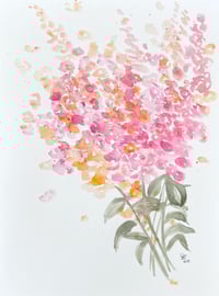 Image 3 of Snapdragons blooms- original artwork