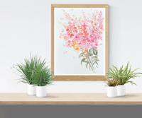 Image 2 of Snapdragons blooms- original artwork