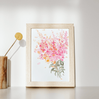 Image 4 of Snapdragons blooms- original artwork