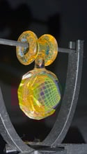 Silver Fume Gem Pendant