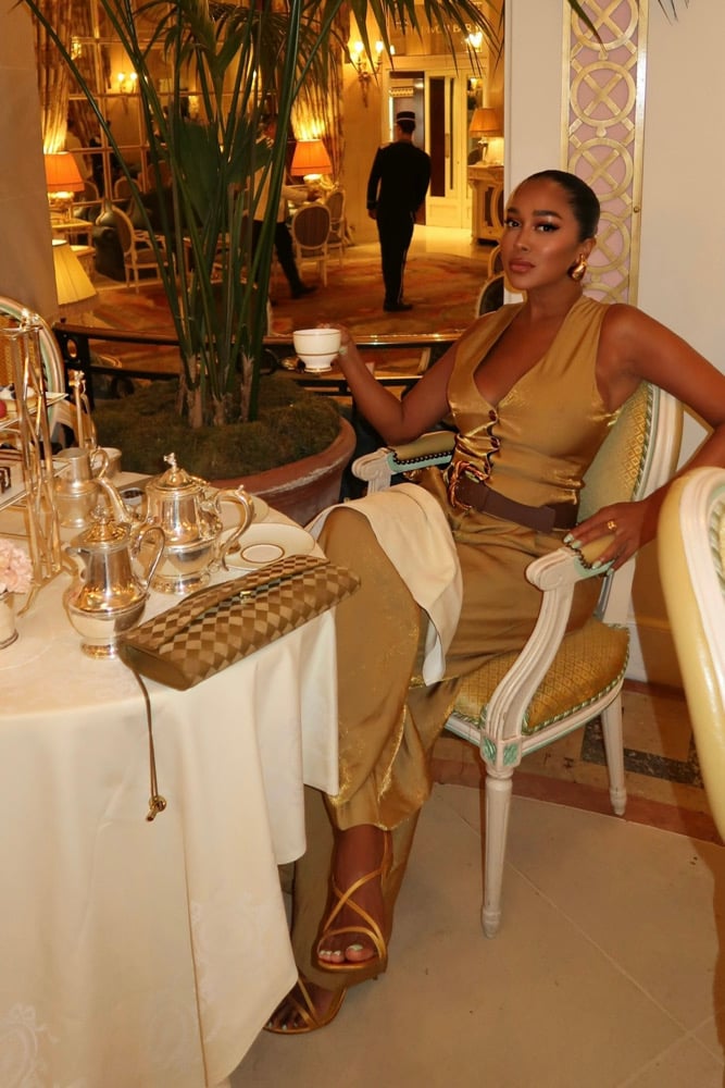 Image of ZARA SATIN VEST (M) &  WIDE LEG BELTED PANTS (L)