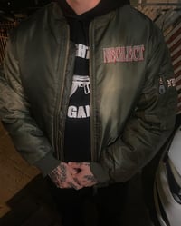 Image 4 of Neglect - Green Bomber Jacket