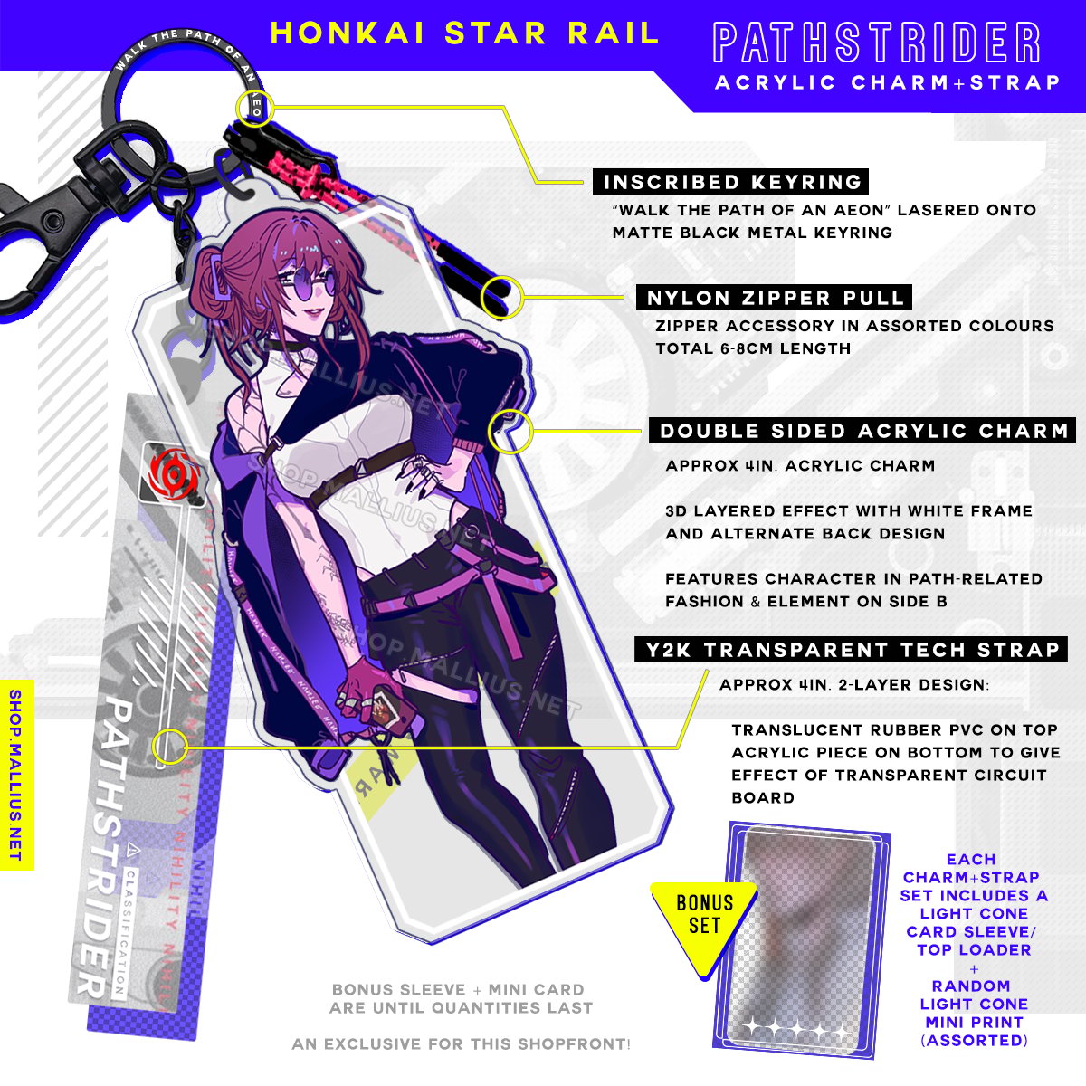 HONKAI STAR RAIL path acrylic charm+strap | mallius HONKAI STAR RAIL path acrylic charm+strap | mallius