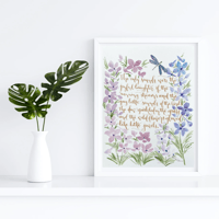 Image 4 of Joyful laughter quote- original artwork 