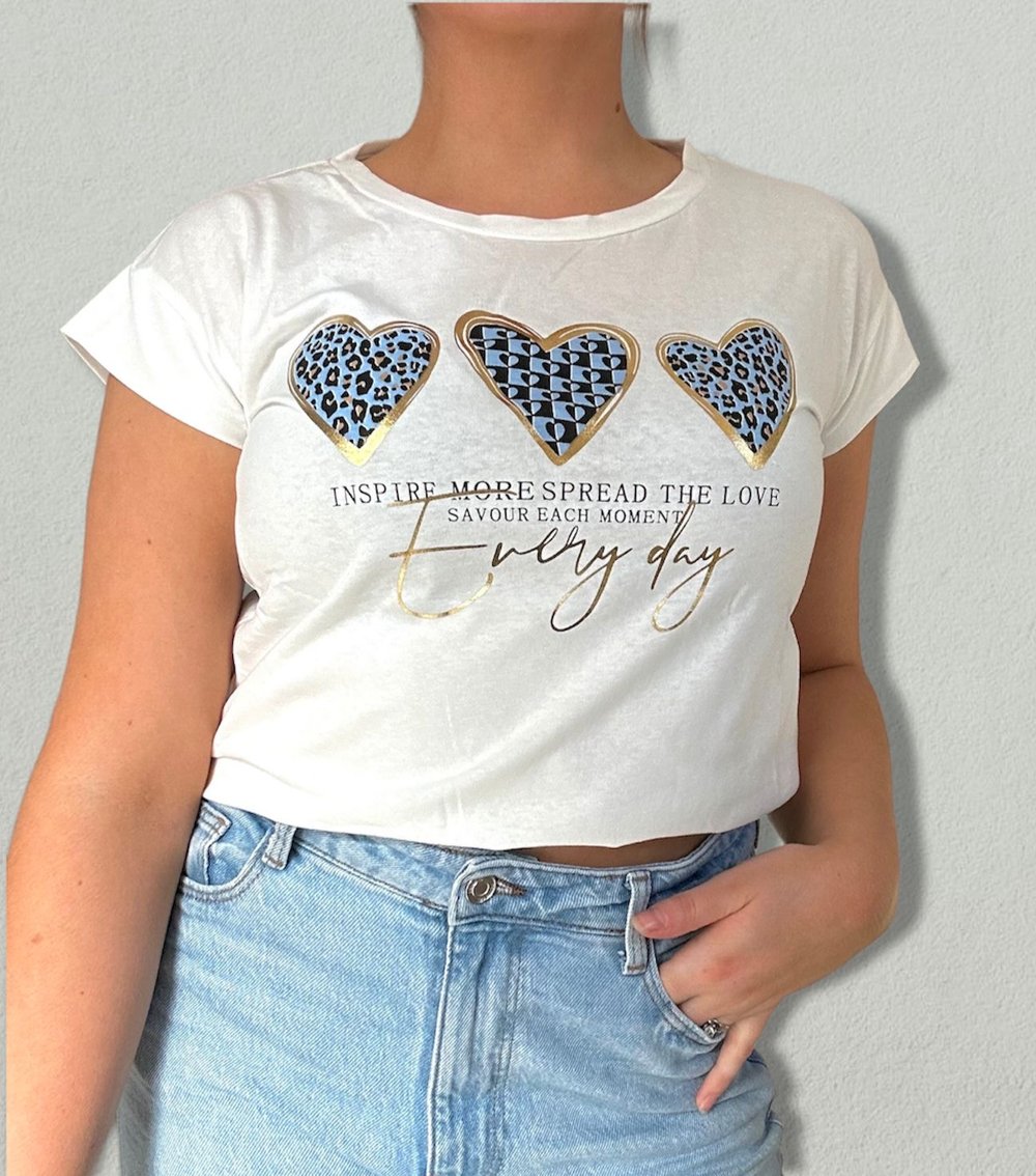 Image of Inspire blue T Shirt
