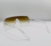 Image 3 of Clear Frame Cutout Sunglasses 