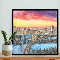 Image 1 of Winnipeg Sunset- original artwork