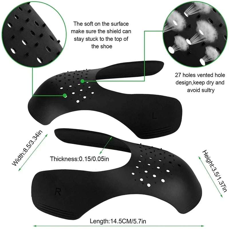 Anti Crease Shoe Protector for Sneakers Toe Caps Anti-wrinkle Support Shoe Stretcher Extender