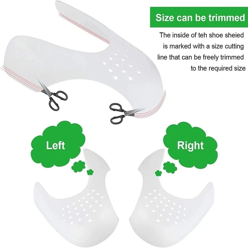 Anti Crease Shoe Protector for Sneakers Toe Caps Anti-wrinkle Support Shoe Stretcher Extender