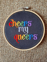 Image 3 of Cheers My Dears and Queers Hoop