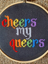 Image 5 of Cheers My Dears and Queers Hoop