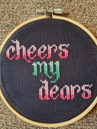 Image 4 of Cheers My Dears and Queers Hoop