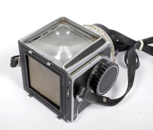 Image of Hasselblad 1000F 6X6 Medium Format camera kit with Tessar 80mm F2.8 lens #9426