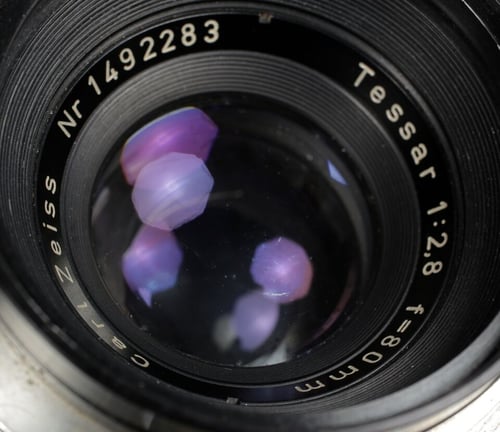 Image of Hasselblad 1000F 6X6 Medium Format camera kit with Tessar 80mm F2.8 lens #9426
