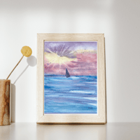 Image 4 of Sunset sail- original artwork 
