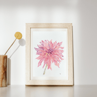 Image 3 of Coral Dahila- original artwork 