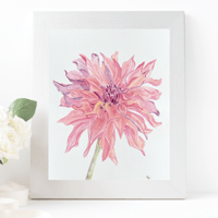 Image 4 of Coral Dahila- original artwork 
