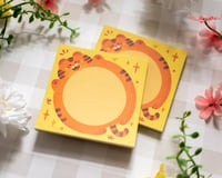 Image 2 of Round Orange Tiger Memo Pad