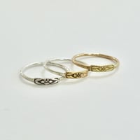 Image 4 of Wild Pansy Ring in Sterling Silver