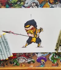 MASK OFF SCORPION ORIGINAL ART SIGNED