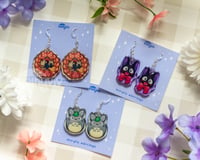 Image 2 of Ghibli Earrings (Kiki, Jiji, Totoro)