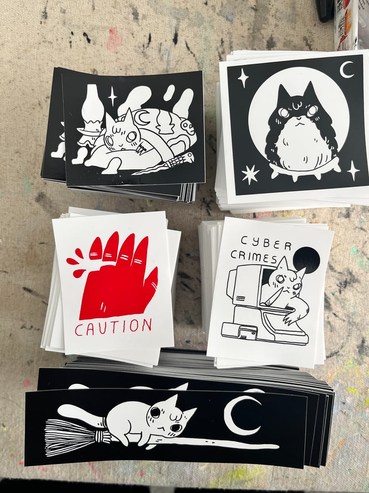 Image of 2024 Single Color Screenprinted Stickers