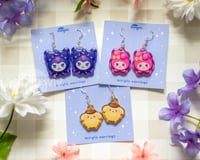 Image 1 of SNRO Earrings (Kuromi, MyMelody, PomPom Purin)