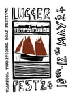 Lugger Fest Poster Black/ White / Tan 