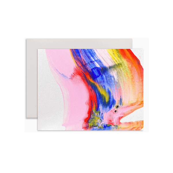 Image of Rainbow Swirl Card