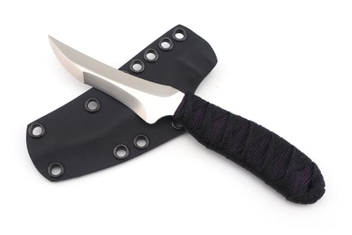 Image of Slim Recurve Pikal Double Edge Triple Chisel (Purple/Black Cord)