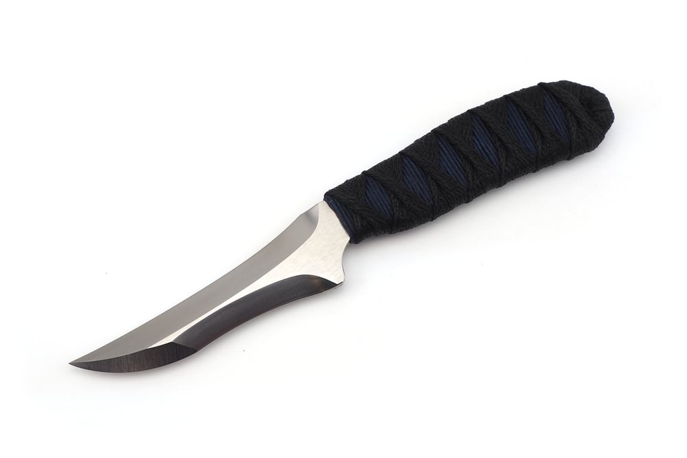 Image of Slim Recurve Pikal Double Edge Triple Chisel (Navy/Black Cord)