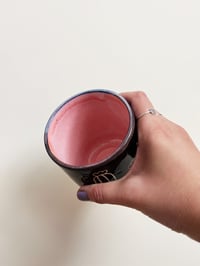 Image 2 of *Seconds* Black/Pink Cacti Vase