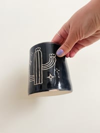 Image 3 of *Seconds* Black/Pink Cacti Vase