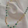 18k gold plated neptune necklace