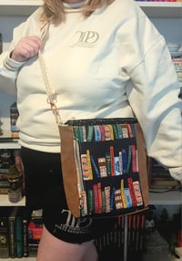 Image 2 of Bookish - Ember Crossbody bag made of canvas and suede