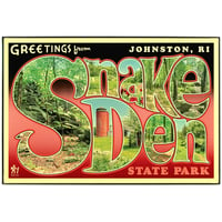 RI Walks Snake Den Print 8 x 12 Framed