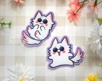 Image 1 of GojoCat Vinyl Clear Stickers