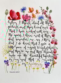 Image 4 of The Tapestry of Nursing (2) - original artwork 