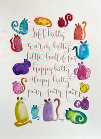 Image 3 of Soft Kitty (2)- original artwork 
