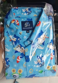 Image 2 of Sonic Button-Up Shirt <br>| Unofficial Fan Merch |