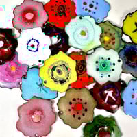 Image 1 of Medium Double Sided Poppy earrings 